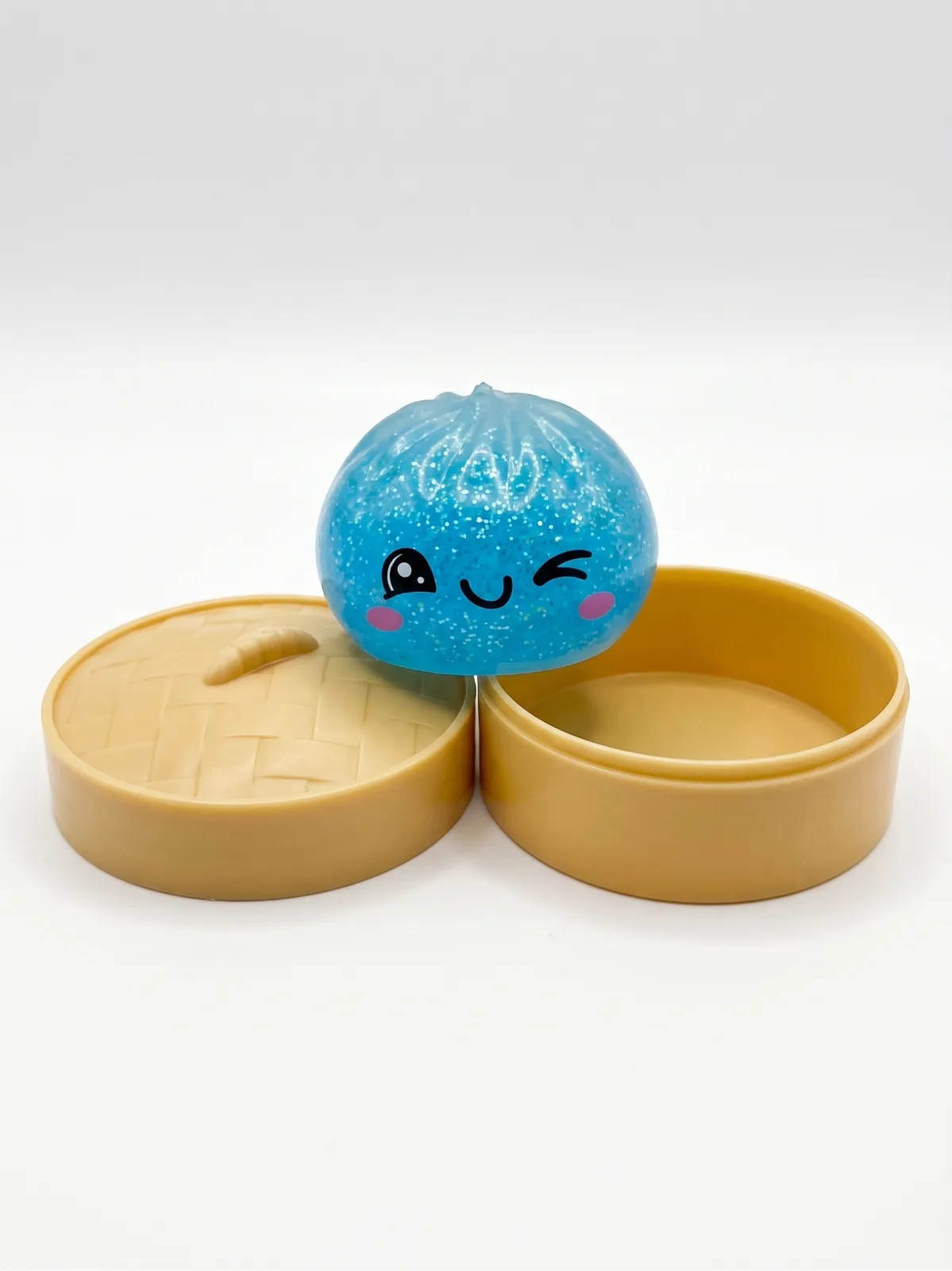 Kawaii Rainbow Glitter Dumpling Squishy Blind Box