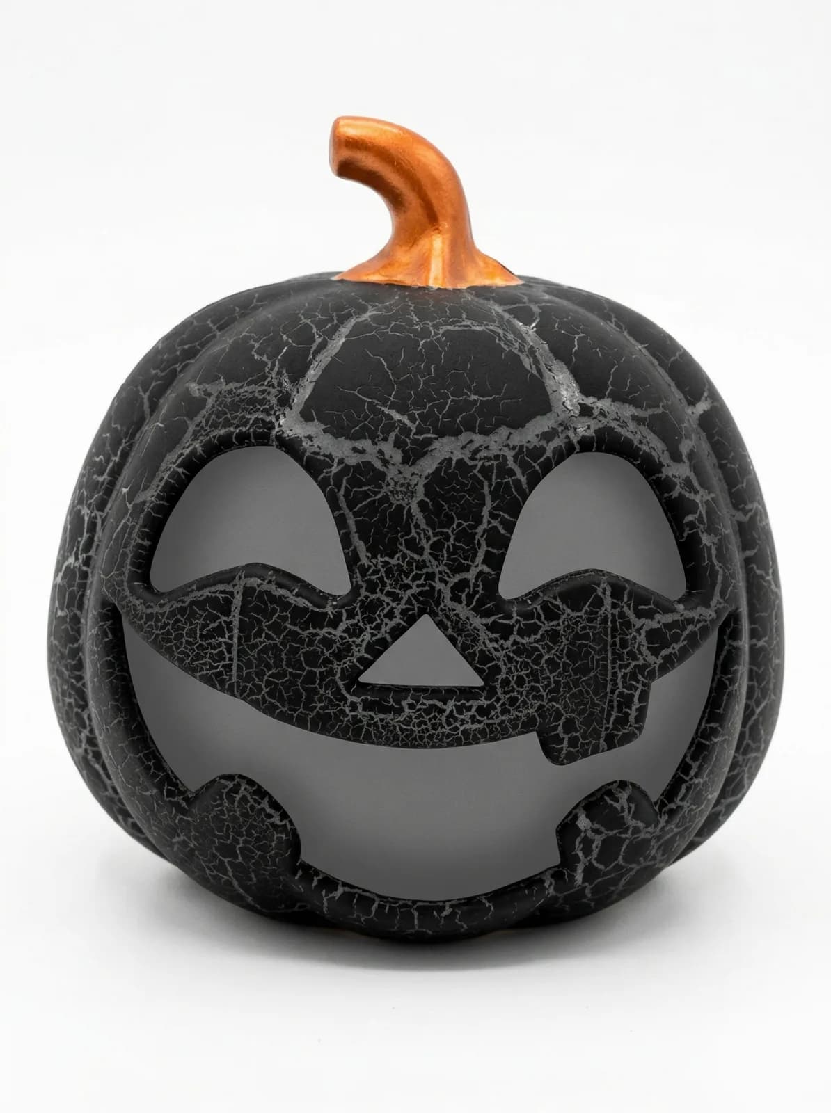 Crackle Glass Effect Halloween Pumpkin LED Lights 3