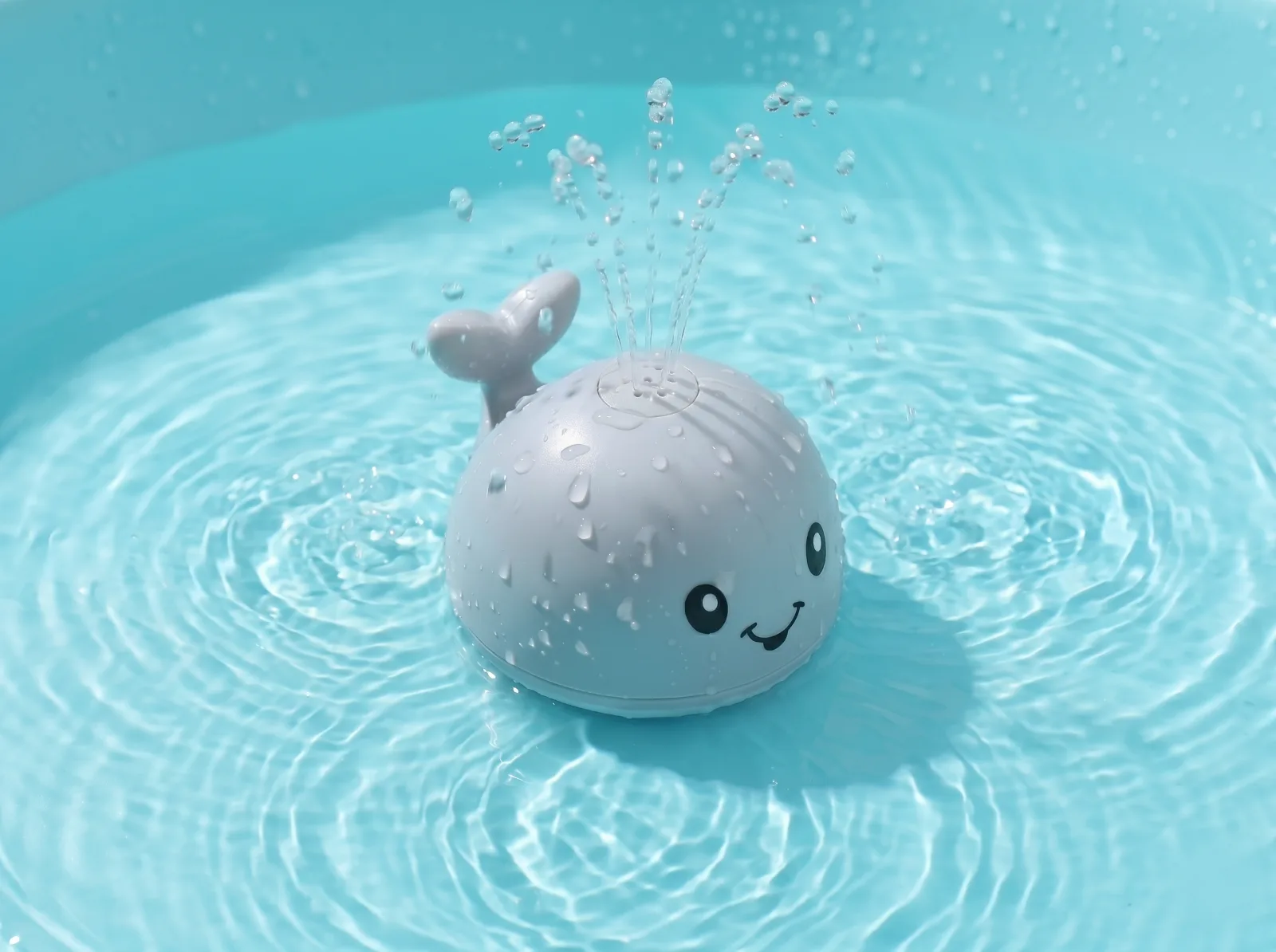 Induction Water Spray Whale Bath Toy 3