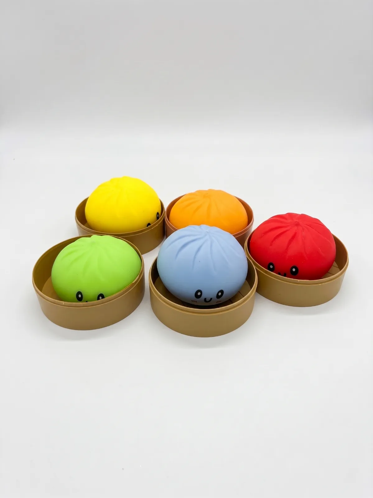 Cute Rainbow Glitter Bun-Shaped Slow-Rising Blind Box Toy 6