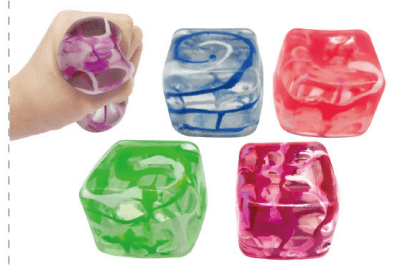 TPR Neon Anti-Stress Cube 1